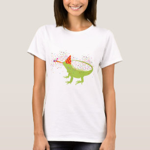 Iguana Lizard Partying Animals Having a Party T-Shirt