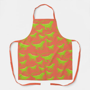 Iguana Lizard Pattern  Apron
