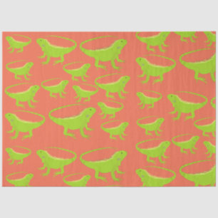 Iguana Lizard Pattern Tissue Paper
