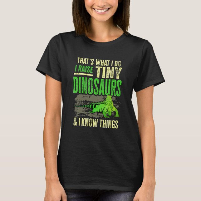 Iguana Lizard Reptile Herpetologist T-Shirt (Front)