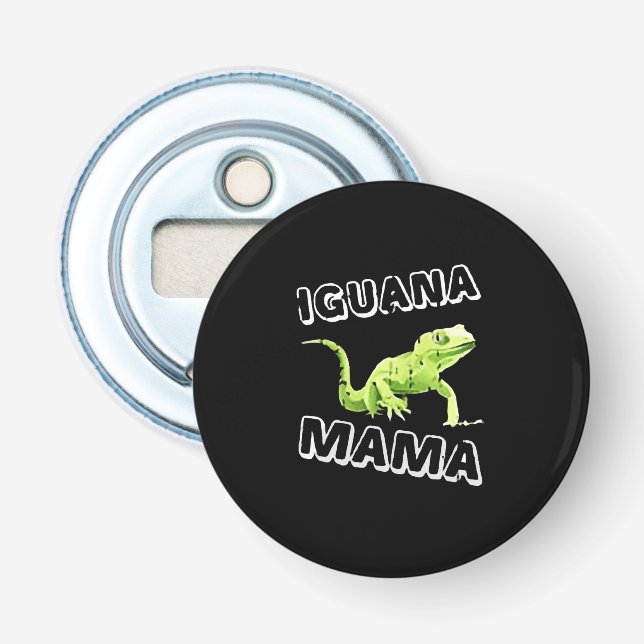 Iguana mama bottle opener (Front)