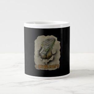 Iguana Party, Funny I Want To Party, Iguana Party Large Coffee Mug