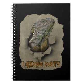 Iguana Party, Funny I Want To Party, Iguana Party Notebook