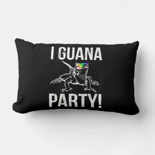 Iguana Party Lumbar Cushion