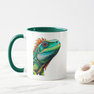 Iguana portrait mug
