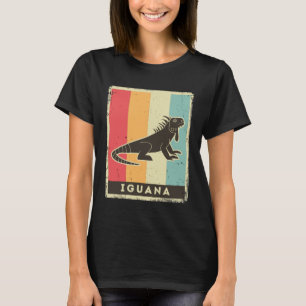 Iguana Retro Poster Animal T-Shirt
