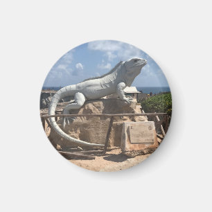 Iguana Sculpture Isla Mujeres, Mexico Magnet