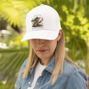 Iguana Serenading Swamp Dweller Rock & Roll Trucker Hat