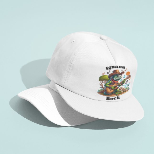 Iguana Serenading Swamp Dweller Rock Trucker Hat (Creator Uploaded)