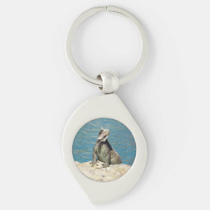 Iguana Tropical Wildlife Photography Key Ring