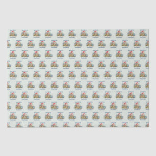 Iguana Wish You a Merry Christmas Light Green Tissue Paper