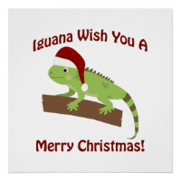 Iguana Wish You A Merry Christmas