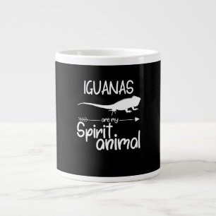 Iguanas Are My Spirit Animal Gift  Men Women Lizar Large Coffee Mug