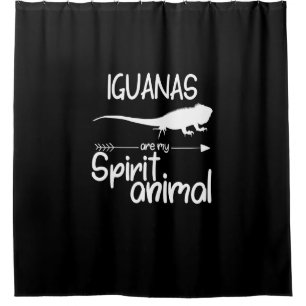 Iguanas Are My Spirit Animal Gift Men Women Lizar Shower Curtain