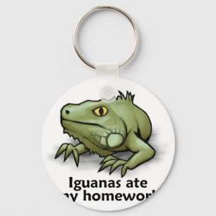 Iguanas ate my Homework Key Ring
