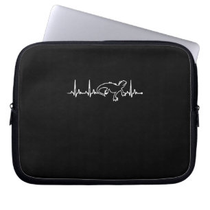 iguana's heartbeat laptop sleeve