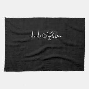 iguana's heartbeat tea towel