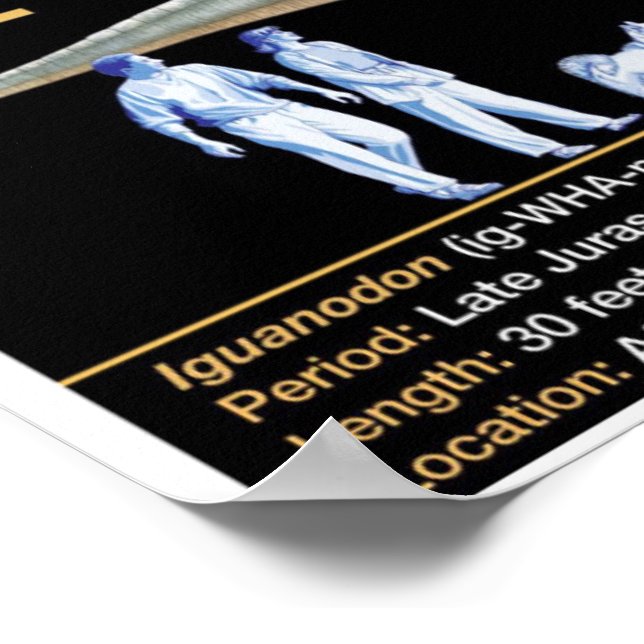 Iguandon - Biology Jurassic Poster (Corner)