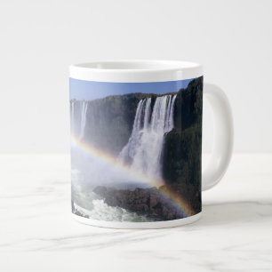 Iguassu Falls, Parana State, Brazil. Aerial view Large Coffee Mug