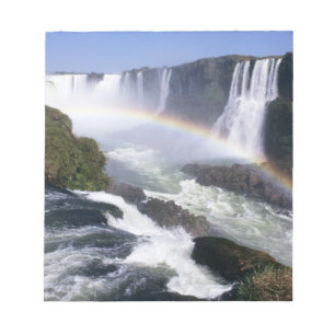Iguassu Falls, Parana State, Brazil. Aerial view Notepad