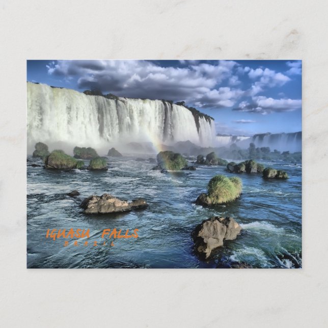 Iguasu falls, Brazil Postcard (Front)
