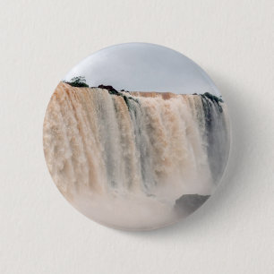 Iguazu Falls Brazil / Argentina 6 Cm Round Badge