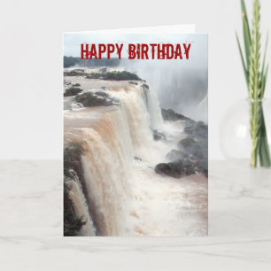 Iguazu Falls Brazil / Argentina Holiday Card
