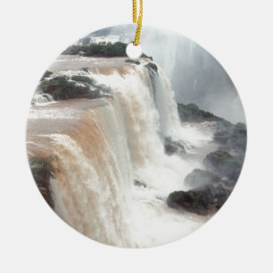 iguazu falls Brazill Ceramic Ornament