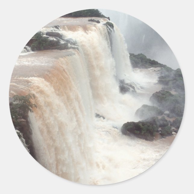 iguazu falls Brazill Classic Round Sticker (Front)