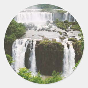 Iguazu Falls Classic Round Sticker