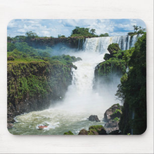 Iguazu Falls Surround By Jungle Mouse Pad