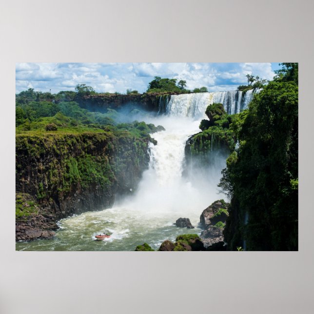 Iguazu Falls Surround By Jungle Poster (Front)