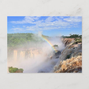 iguazu rainbow postcard