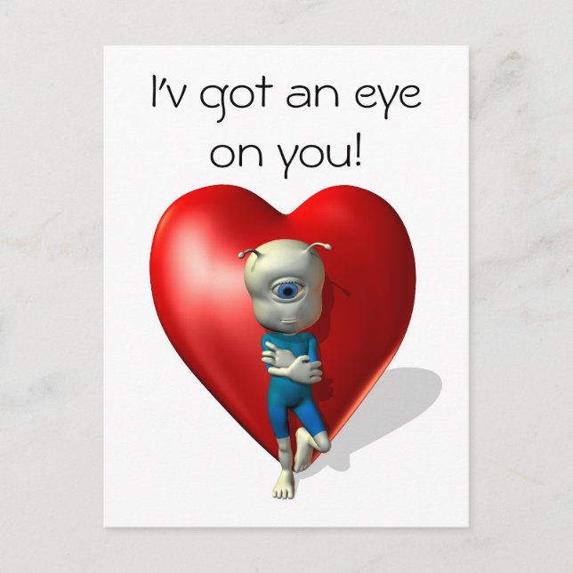 I'h got an eye on you postcard (Front)