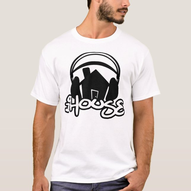 iHouse-Headphones-Silhouette T-Shirt (Front)