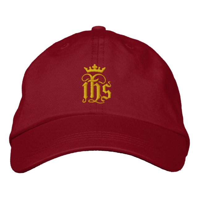 IHS and crown Embroidered Hat (Front)