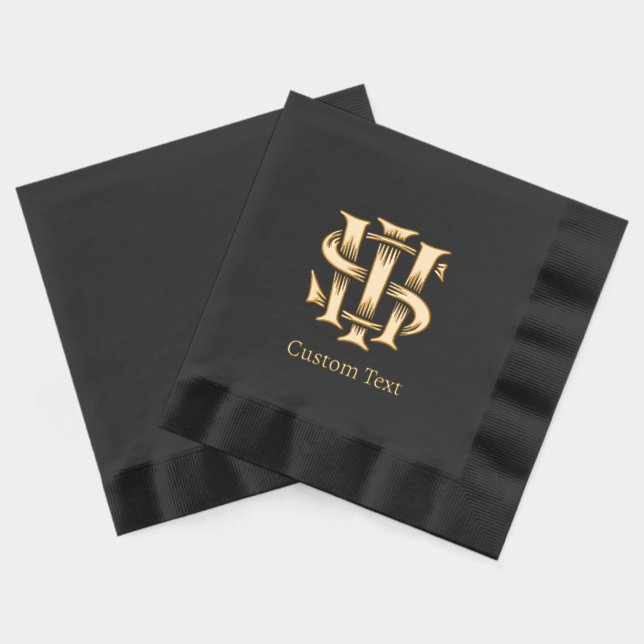 IHS Christogram Foil Napkins (Back)