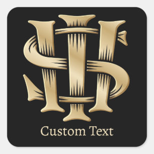 IHS Christogram Square Sticker
