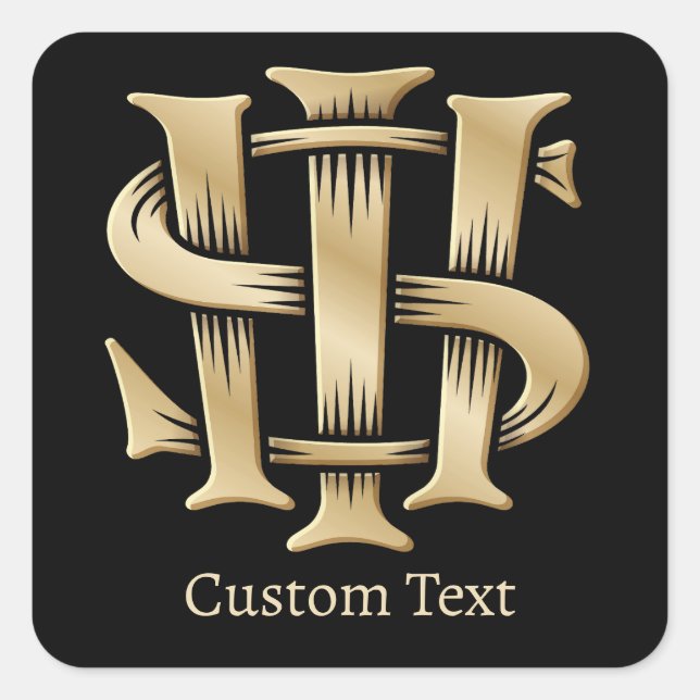 IHS Christogram Square Sticker (Front)