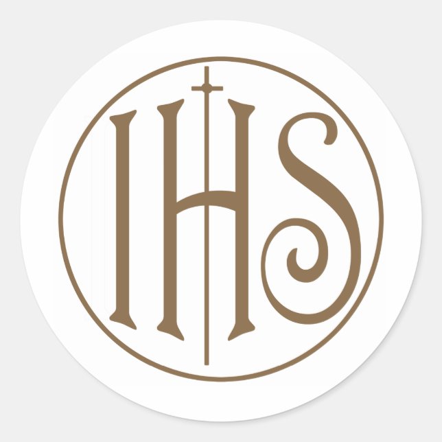 IHS CLASSIC ROUND STICKER (Front)