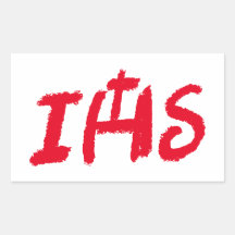 IHS monogram sticker