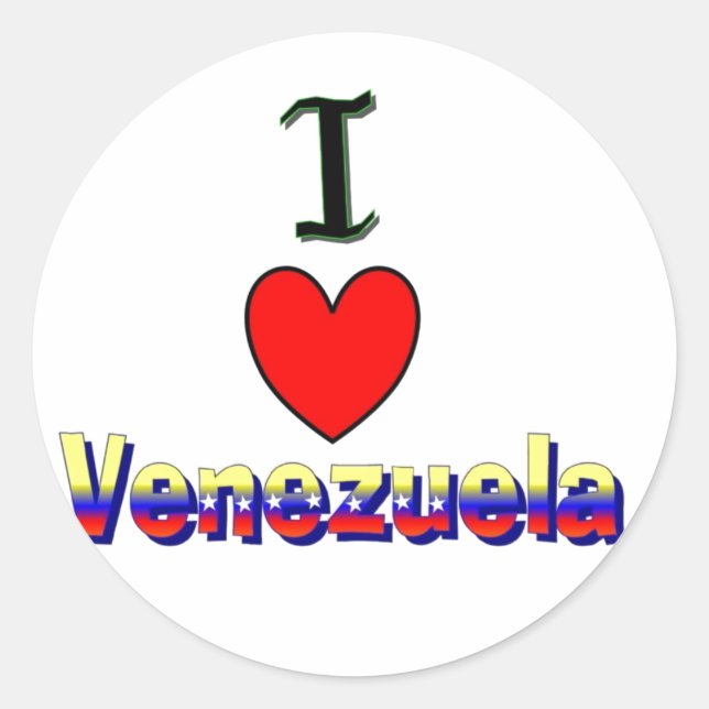 iI Love Venezuela Sticker (Front)