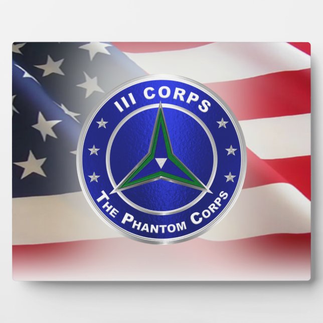 III Corps “Phantom Corps” Plaque (Front)