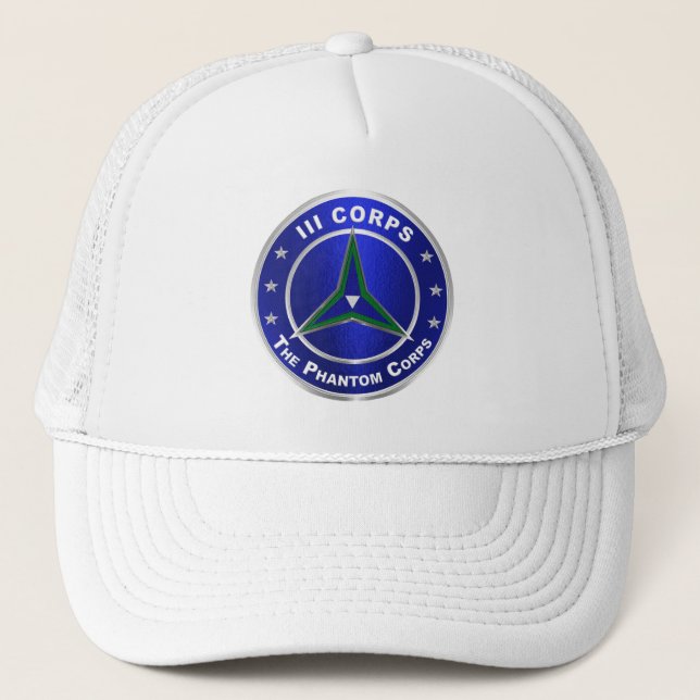 III Corps “Phantom Corps” Trucker Hat (Front)
