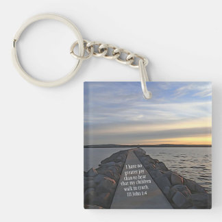 III John 1:4 Bible Scripture Walk In Truth Key Ring