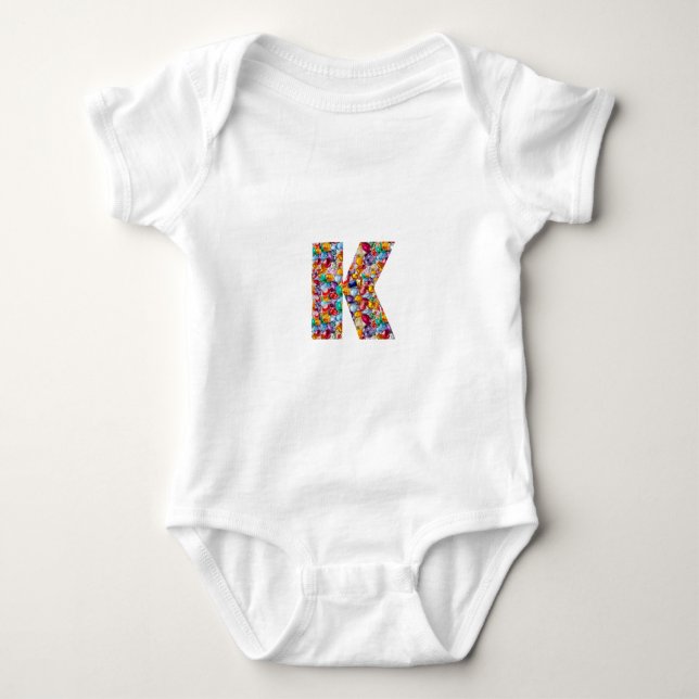 III juju Kay lll mmm nnn ooo PPP alphabets kids 99 Baby Bodysuit (Front)