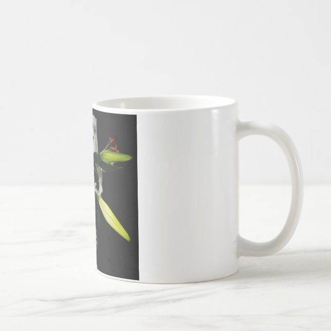 Iirsh Design -Brass and Flower Collection Coffee Mug (Right)