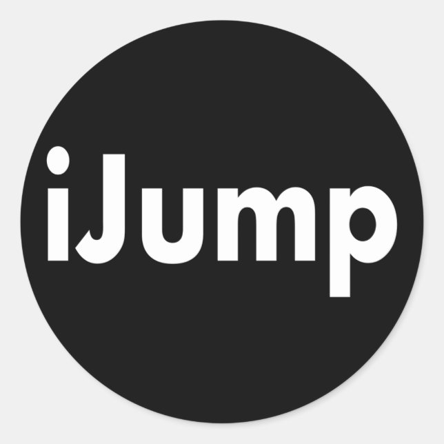 iJump Classic Round Sticker (Front)