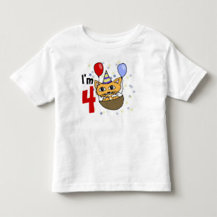 Ik ben 4 verjaardag toddler T-Shirt