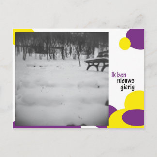 Ik ben nieuwsgierig postcard